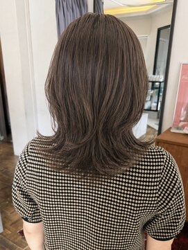 ヘアーアイスカルテット(HAIR ICI QUARTET) 似合わせカット/透明感グレージュ/小顔レイヤーミディ
