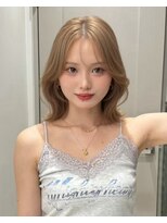 サンドナル 鹿児島天文館(sand NALU)&nbsp;ハッシュカット/グレージュ/デザインカラー[鹿児島天文館]