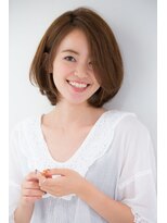 【GARDEN】Aラインひし形ボブに秋ベージュカラー【KOMAKI】