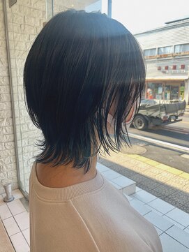 ルカ(Luca) 韓国風ブルーインナーカラー*10代・20代・30代◎//山崎香菜子