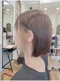 インナーカラー×切りっぱなしボブ☆