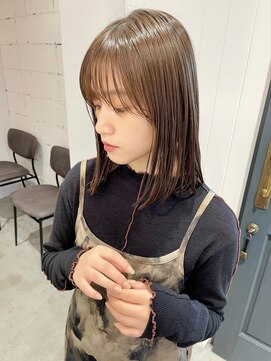 レトン 銀座(leton) ボブルフ/ショコラベージュ/カール/艶ボルドー［銀座］