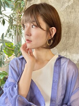 ロビー 表参道(ROBBY) 顎ラインボブ／アッシュ／表参道／30代40代50代
