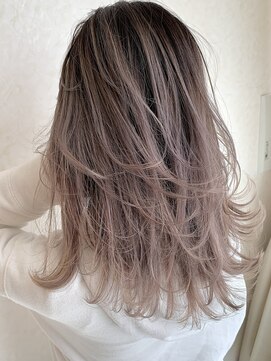 リード バイ ラグーン(LEAD by LAGOON) バレイヤージュグレージュハイライトダブルカラーケアブリーチ