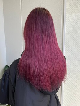 ガリカ ハラジュク(Gallica harajuku) 【RUKI.】派手髪かわいいチェリーピンク/艶髪ストレートロング