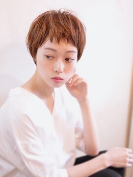 ハウスアンドヘアーワークス(House&Hair works) 前髪長め大人小顔ショート30代40代50代　藤沢