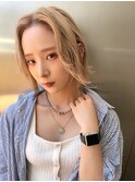 ハイトーンな外ハネボブスタイル【浜松】
