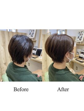 カミケンネクスト(kamiken.next) 襟足すっきり小顔ショート大人ナチュラル【カミケンネクスト】