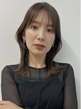 ガーデン オオタカノモリ(garden otakanomori) 簡単スタイリング20代30代40代大人くびれミディアム×前髪あり