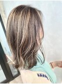 上品ハイライト/ミルクティー/ベージュ/アッシュ/グレイジュ