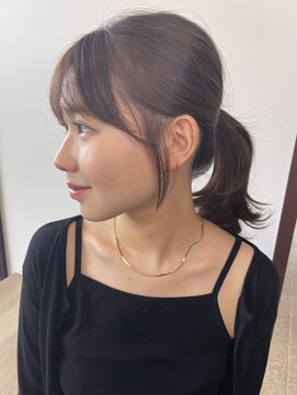 カインド 南青山(hair&make up KIND) 小顔ポニーテール