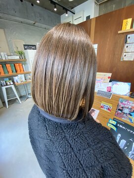 ヒカリス ヘアー 相川店(HIKARIS hair) ボブ/オリーブベージュ/ブリーチ無し