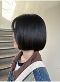 スタイリング自由自在！万能丸みボブ