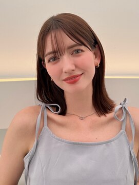 プール(POOL) 【TAISEI】結んでも可愛いカット&透明感モカグレージュ