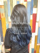 ミルプデザイン(MilP design)&nbsp;嶋村夏実★ネイビーグラデーションカラー