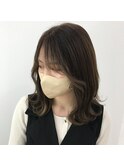 外はねくびれブラウンベージュ