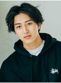 黒髪ボブルフネビージュ小顔ワンレンスペインカール