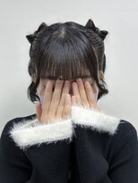 アールエーサロンモノクロ 秋葉原(RA SALON モノクロ)&nbsp;立体リボンハーフツイン