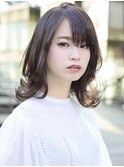 ダークラベンダー ブルーカラー レイヤーカット 【KIND 南青山】