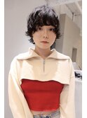 無造作ショートパーマ