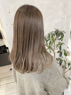 ネオリーブカフ 鶴ヶ峰店(Neolive caff) シークレットハイライト×透明感ベージュ