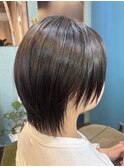 ショートウルフ 縮毛矯正