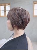 白髪ぼかし/脱白髪染め/ショートボブ