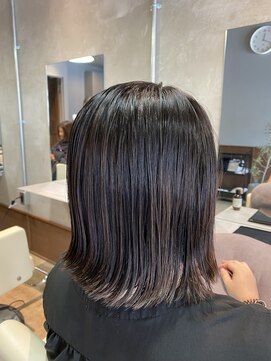 フープ 川越(hoop) ラフに決まる、切っぱなしボブボブ