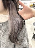 インナーカラーラベンダーシルバー/デザインカラー/表参道/原宿