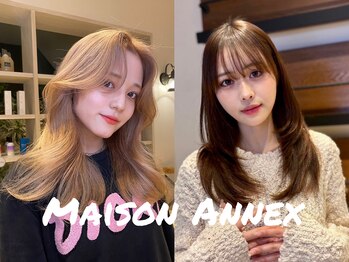 Maison Annex【心斎橋/レイヤーカット/ブリーチなしダブルカラー／髪質改善カラー】