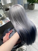 ダブ アオヤマ(DaB AOYAMA)&nbsp;シルバールーツカラーケアブリーチカラーデザインカラーネイビー