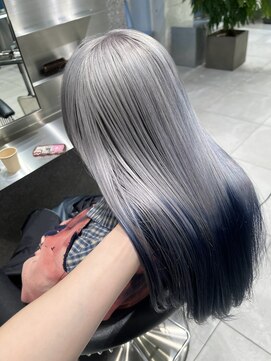ダブ アオヤマ(DaB AOYAMA) シルバールーツカラーケアブリーチカラーデザインカラーネイビー