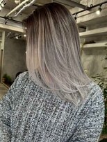 アポロ 横浜駅店(apollo)&nbsp;xカラー/ホワイトグレージュ/レイヤーカット/チェリーブラウン