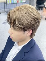 デュー 栄(DEW)&nbsp;【DEW】ニュアンスパーマ/センターパート/ブリーチ