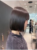 黒髪小顔/顔周り/ヘイリーボブ/レイヤー/髪質改善/縮毛矯正/横浜