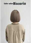 艶感白髪ぼかしベージュカラー