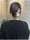 カチモリ/ヘアアレンジ/ヘアセット/参列アレンジ