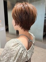 ヘッズ 高木瀬店(HEADS) ベージュカラー 髪質改善 透明感カラー ショートボブ 20代