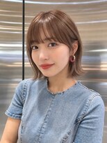 シー バイ ロンド 新宿(Sea by Lond)&nbsp;ワンホンレイヤ ー×ダークブルー[デジタルパーマ/ボブ/韓国]