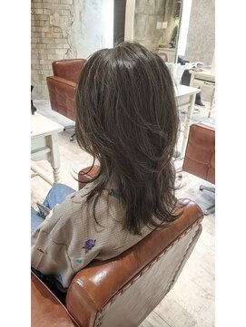 リリー(LILY) LILY☆ロングウルフ×オリーブベージュ