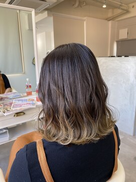 ヘアーズチーク(hair.s chic) ボブ×グラデーションカラー