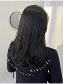 暗髪色っぽ艶ロングレイヤー