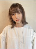 外ハネボブ薄めバングナチュラルウルフ結べるボブミニボブ【Riku