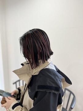 ヒュー(HUE) レッドブラウンでアンブレラカラー