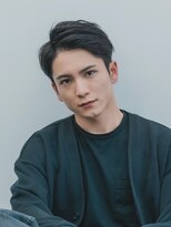 ビューティービースト 西町店(beauty:beast)&nbsp;スーツ黒髪ショートマッシュ爽やかツーブロックゆるパーマ