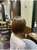 鯖江/髪質改善/美髪ロング/切りっぱなしボブ/ピンクブラウン
