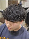 【RYUYA】マッシュ×波巻きパーマ