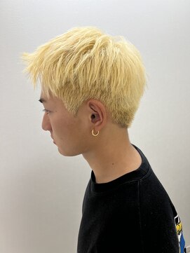 アールモンドヘア新世界 #スパイキーショート抜きっぱなしカラー