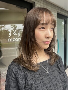 ニコリ(nicori) 顔周りレイヤースタイル