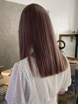 リムレスバイサンク 万代 新潟駅(LIMLESS by cinq) ダブルカラーピンクベージュベージュカラーケアブリーチレイヤー